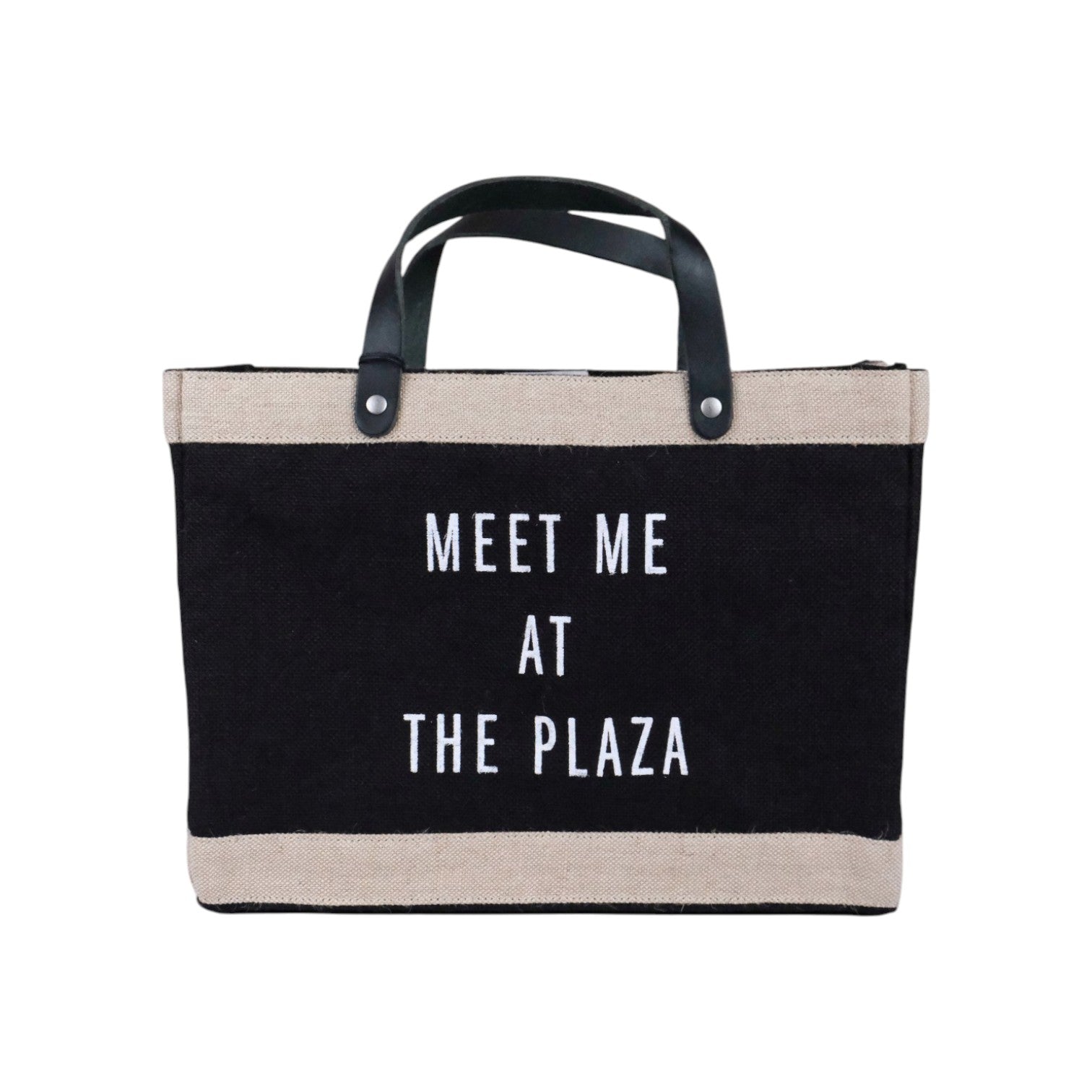 "Meet Me At The Plaza" Petite Market Bag