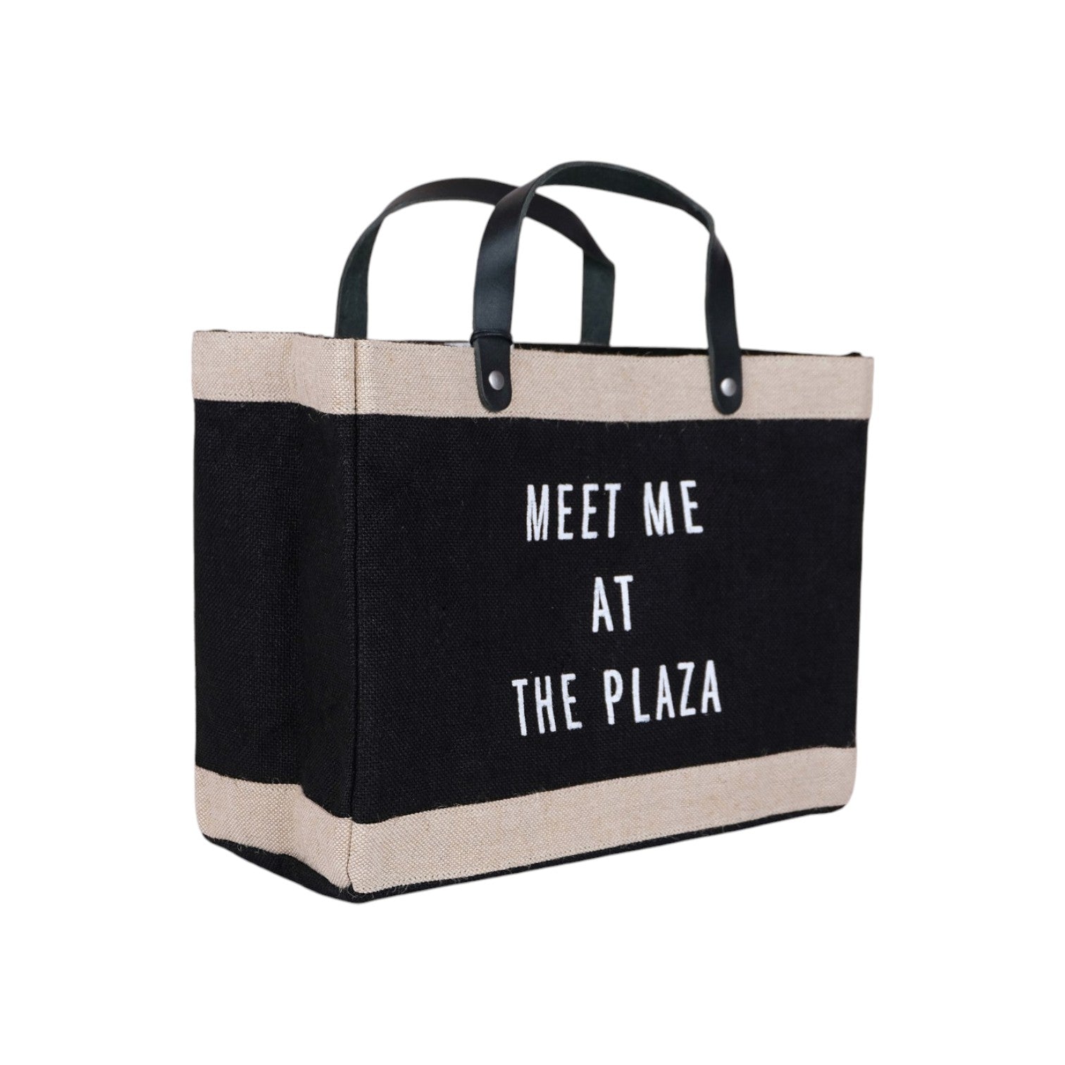 "Meet Me At The Plaza" Petite Market Bag