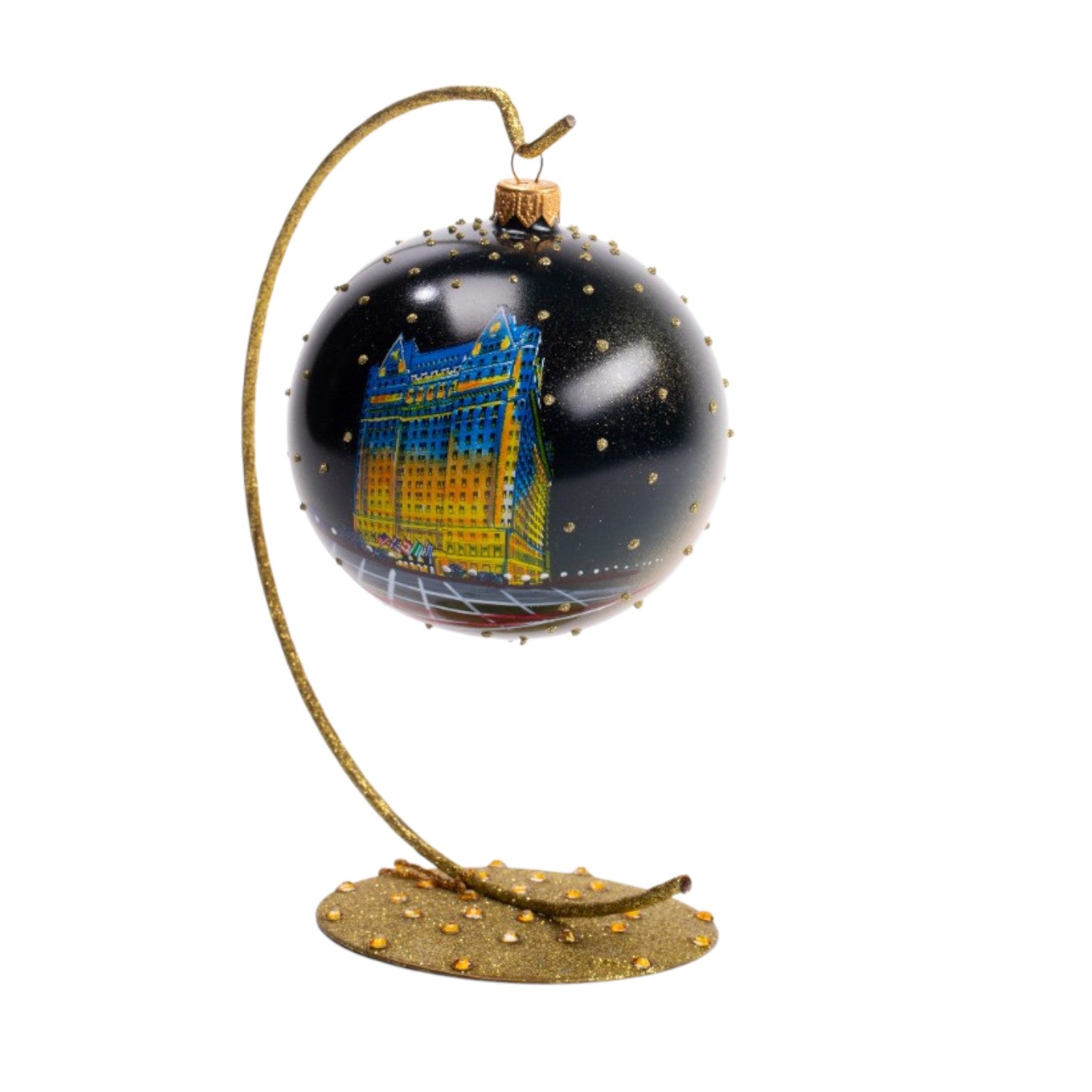 Plaza Night Scene Ornament
