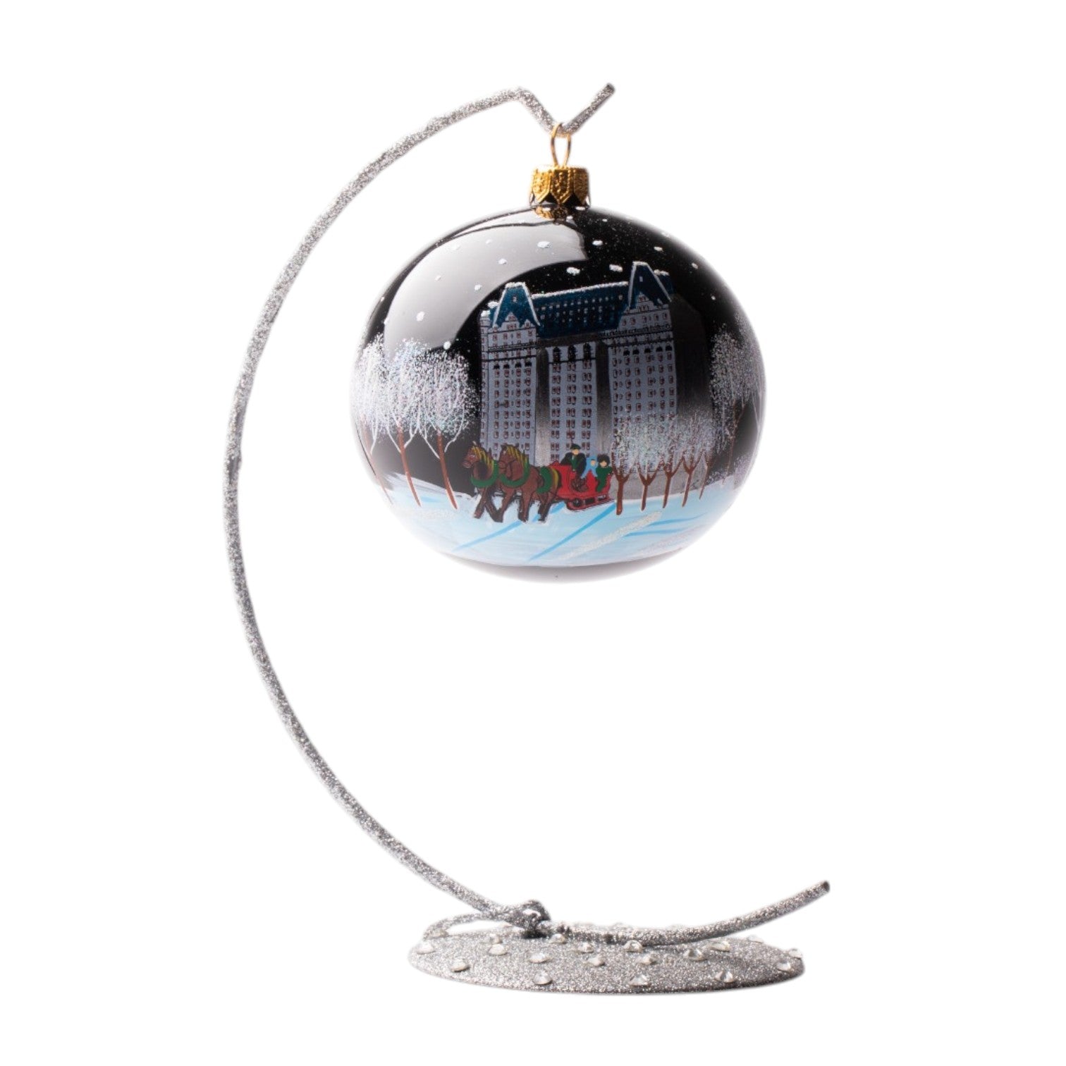 Plaza Winter Scene Ornament
