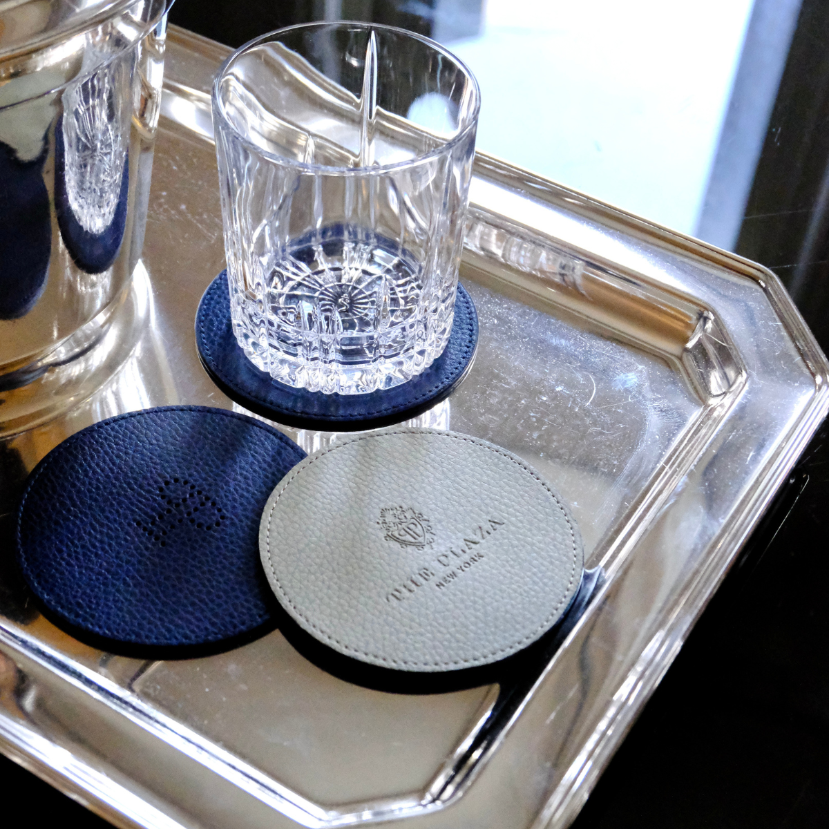 Plaza Leather Coasters