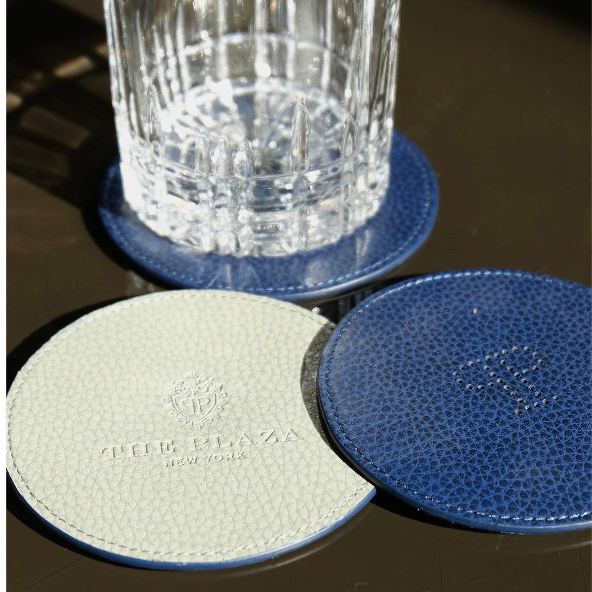 Plaza Leather Coasters