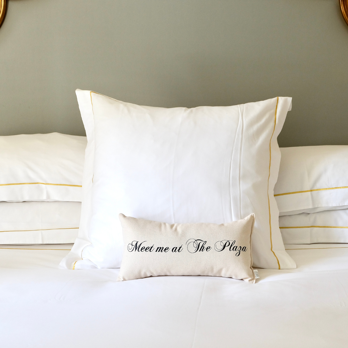"Meet Me at The Plaza" Pillow