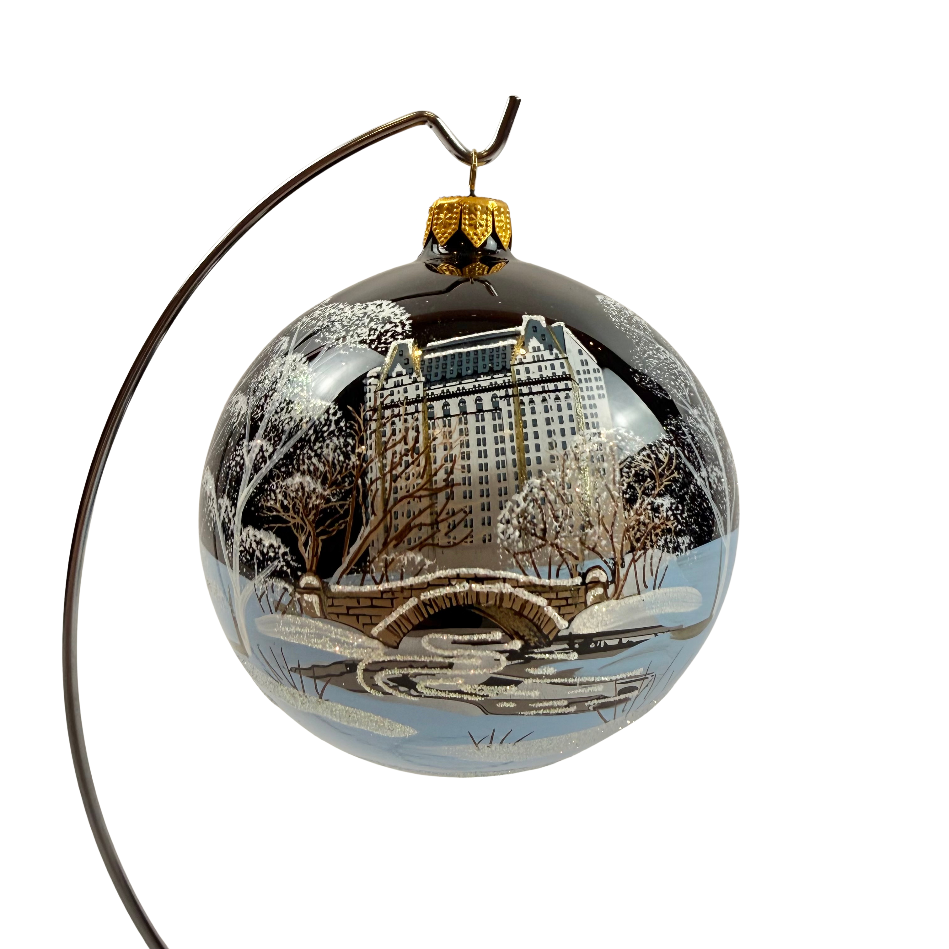 Plaza Winter Scene Ornament