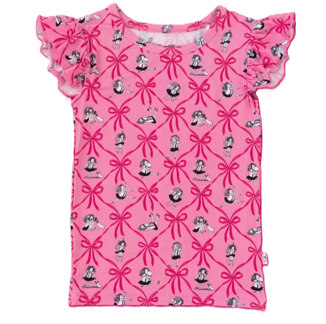Eloise Royal Ribbons Cap Sleeve Tee