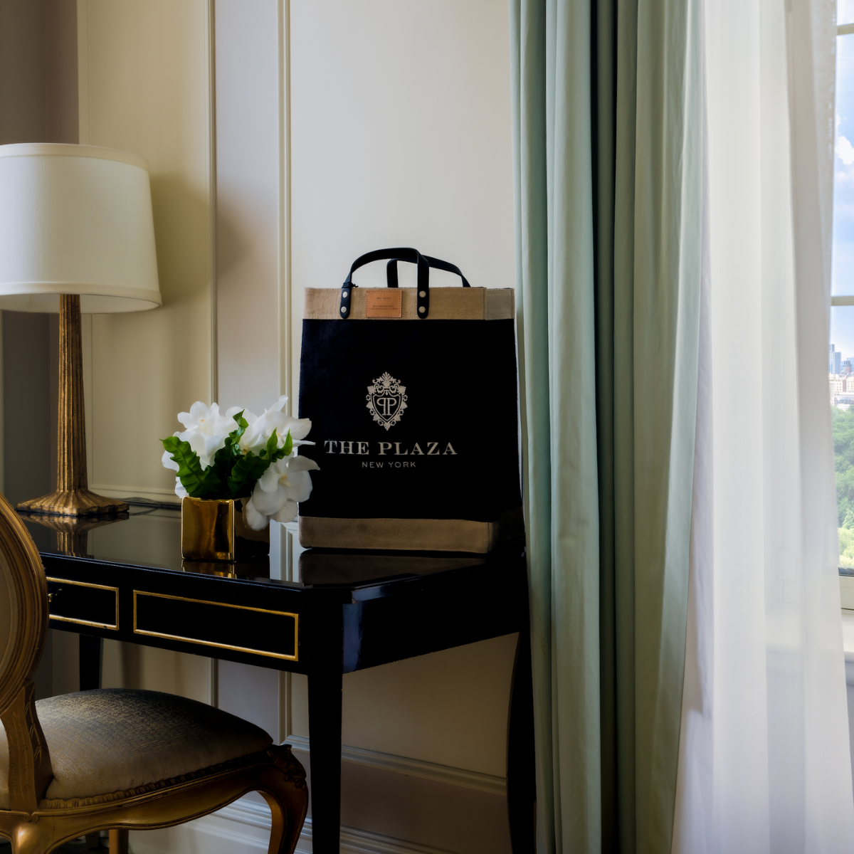 The Plaza Logo Large Market Bag