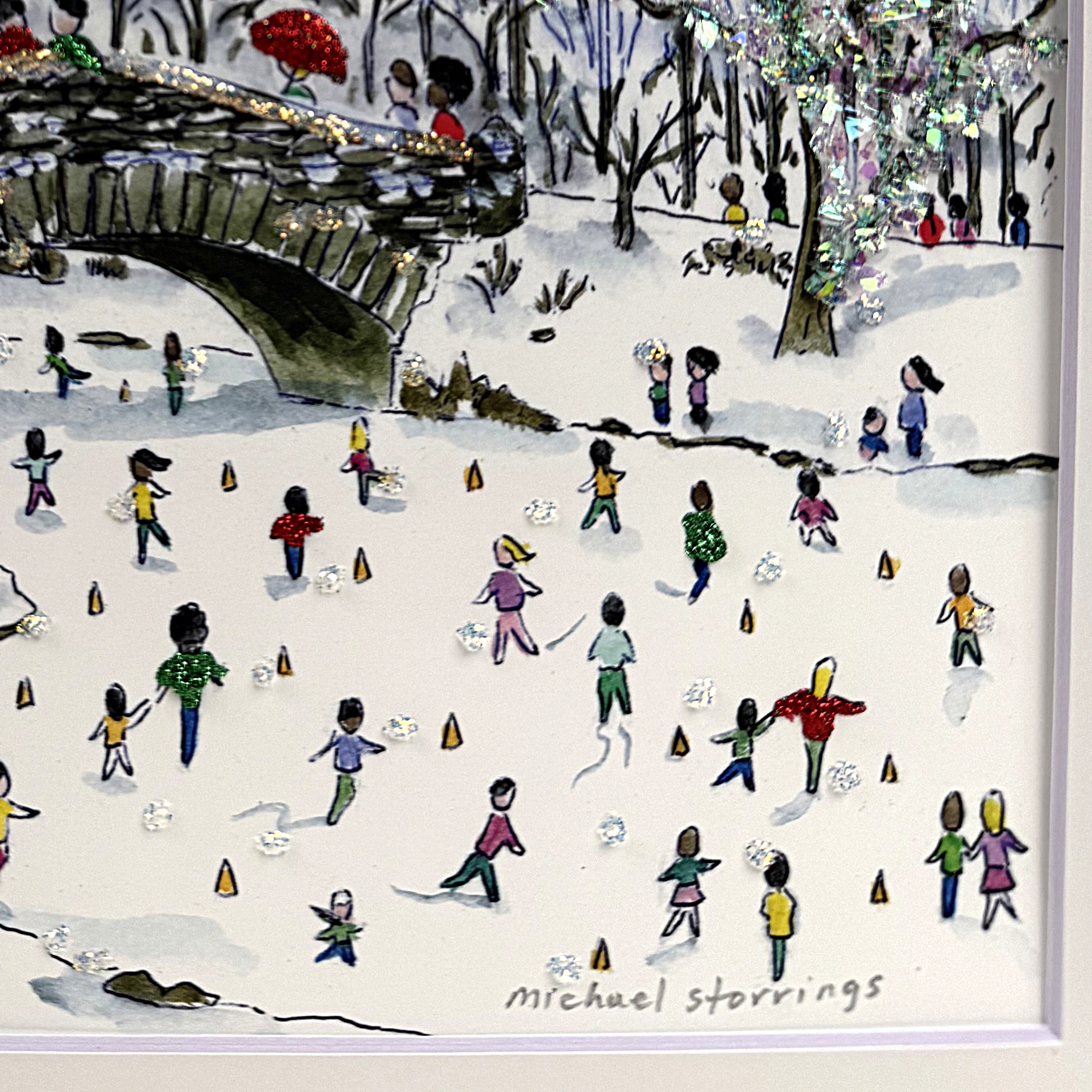 Plaza Winter Print - Michael Storrings