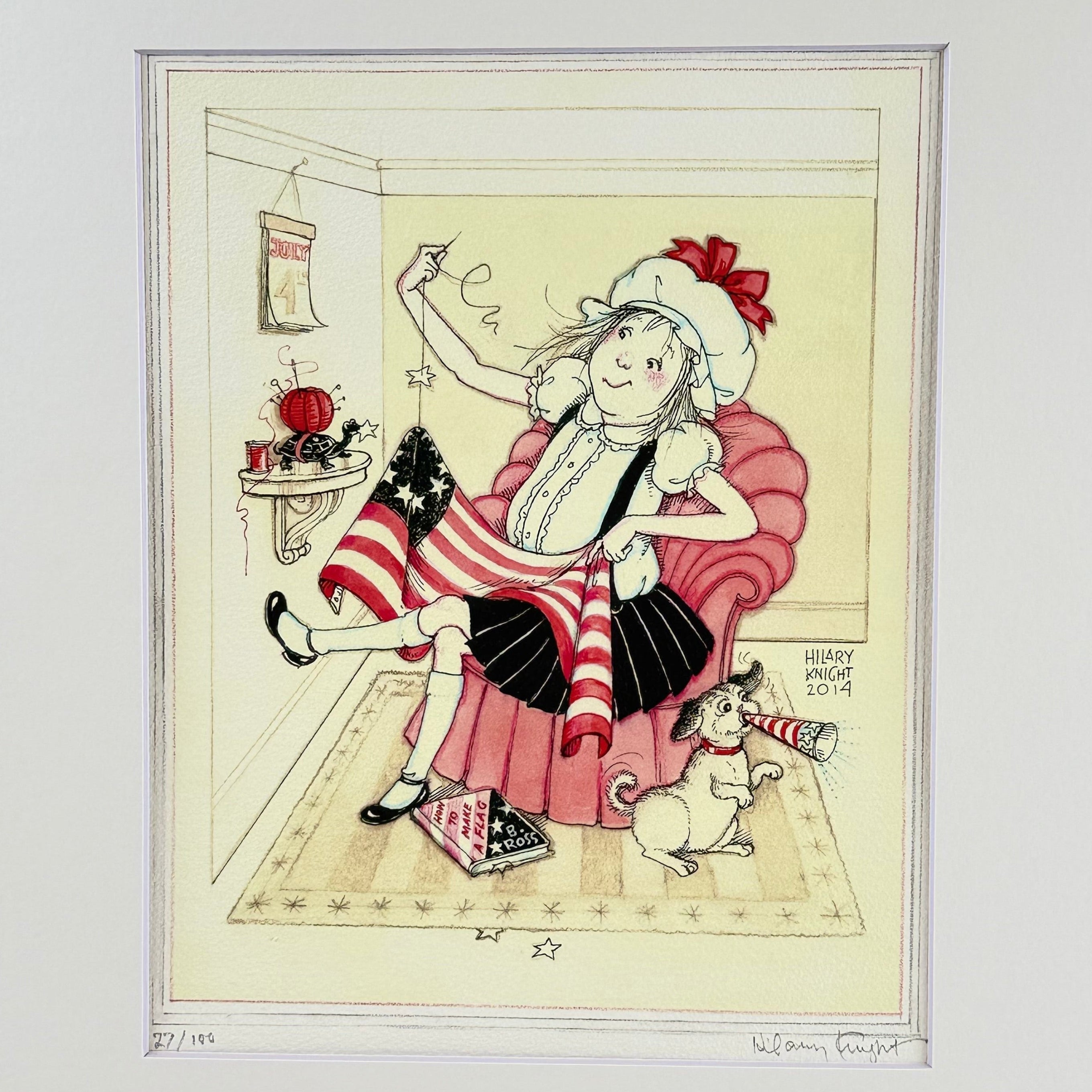 Hilary Knight Signed Print: Eloise's Independence Day