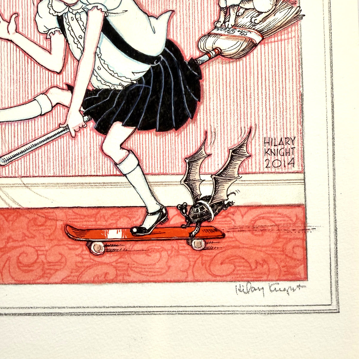 Hilary Knight Signed Print: Eloise at Halloween