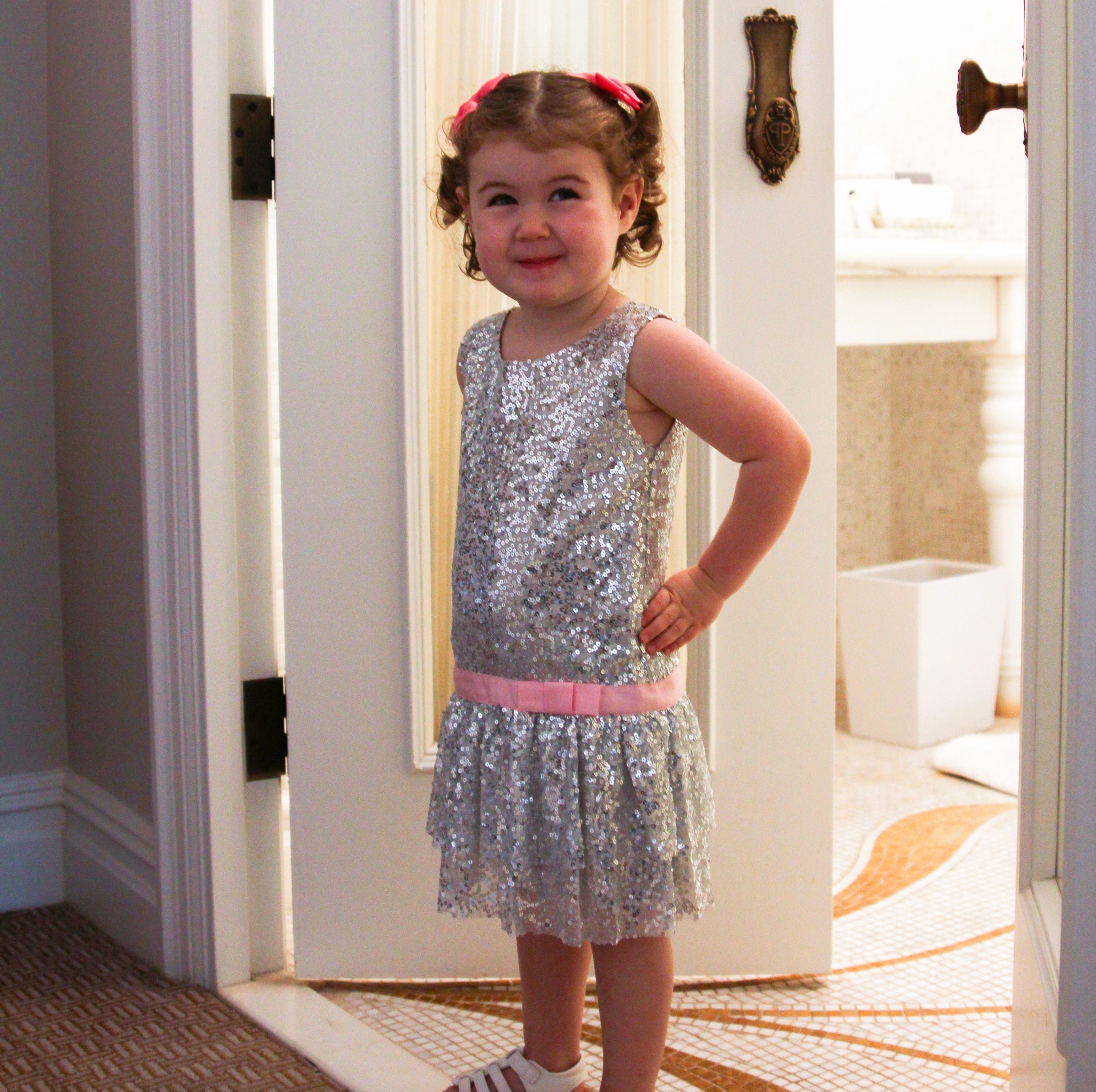 Rachel Riley for Eloise: Silver Sequin Dress